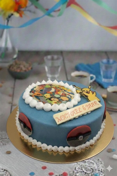 Kindertaart Pokemon 12-14 pers