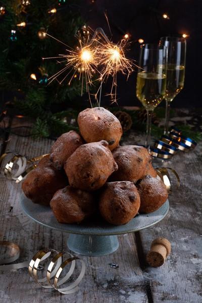 Oliebollen per 10 verpakt