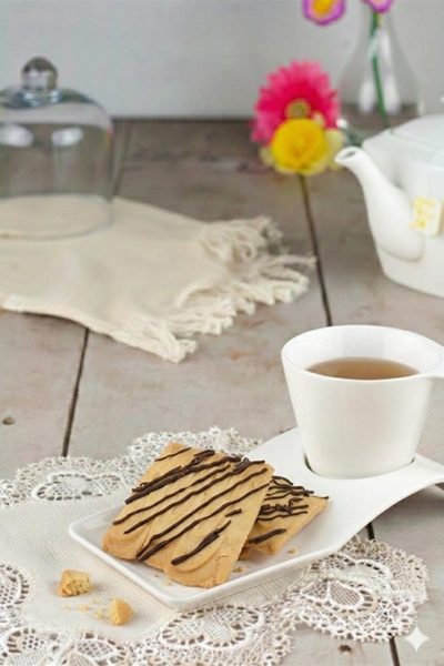 Spritsen met chocolade per 4 verpakt